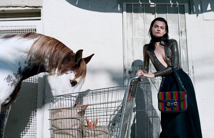Лошадь стала главным героем рекламной кампании Gucci 19