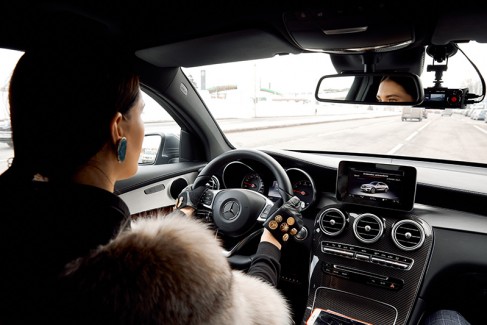 Женский тест-драйв Mercedes-Benz GLC Coupe 11