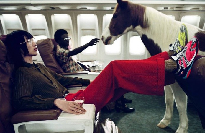 Лошадь стала главным героем рекламной кампании Gucci 4