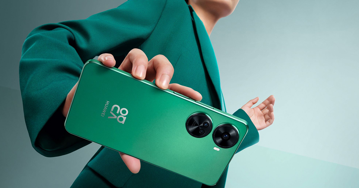 Huawei nova 12 SE в зеленом цвете